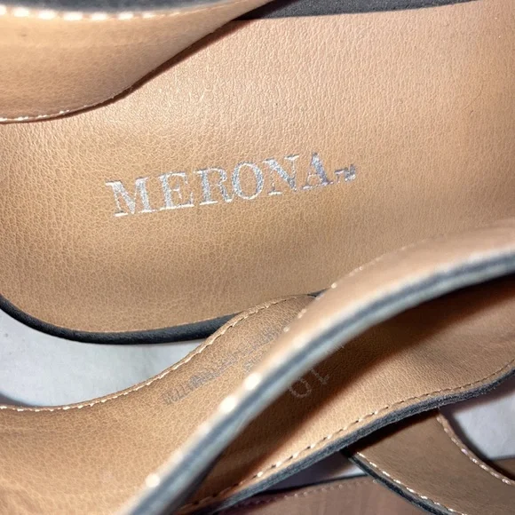 Merona Chunky Heel Shoes with straps at ankle - Picture 2 of 13